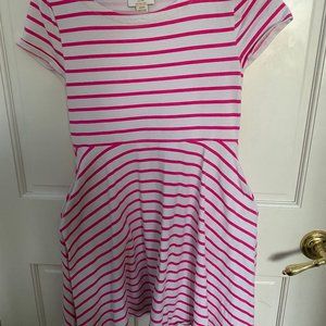 stripe pink dress